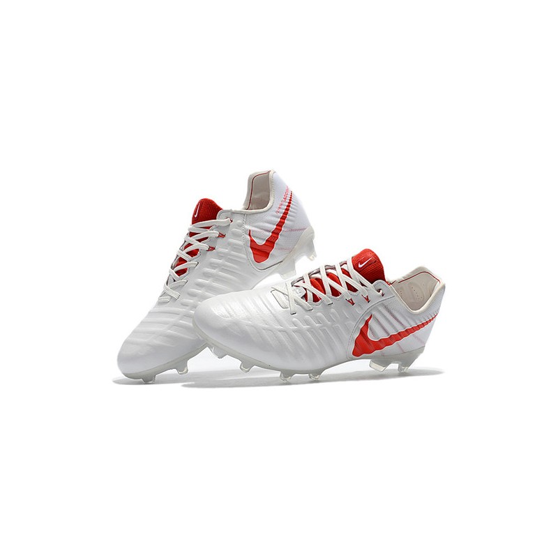 Nike Tiempo Legend VII FG Bílý Červené